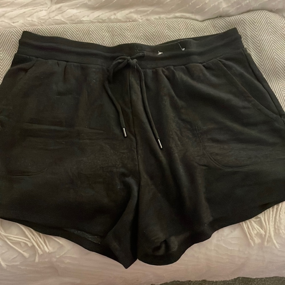 Gray pajama shorts